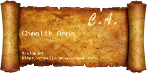 Chmelik Anna névjegykártya